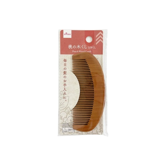 DAISO peach wood comb